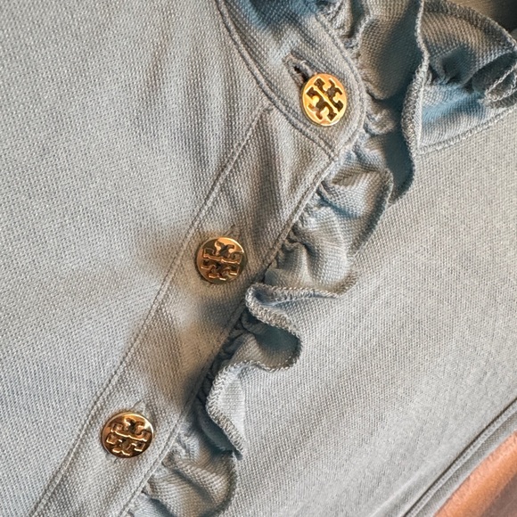 Tory Burch Ruffle Button Top - Picture 7 of 10